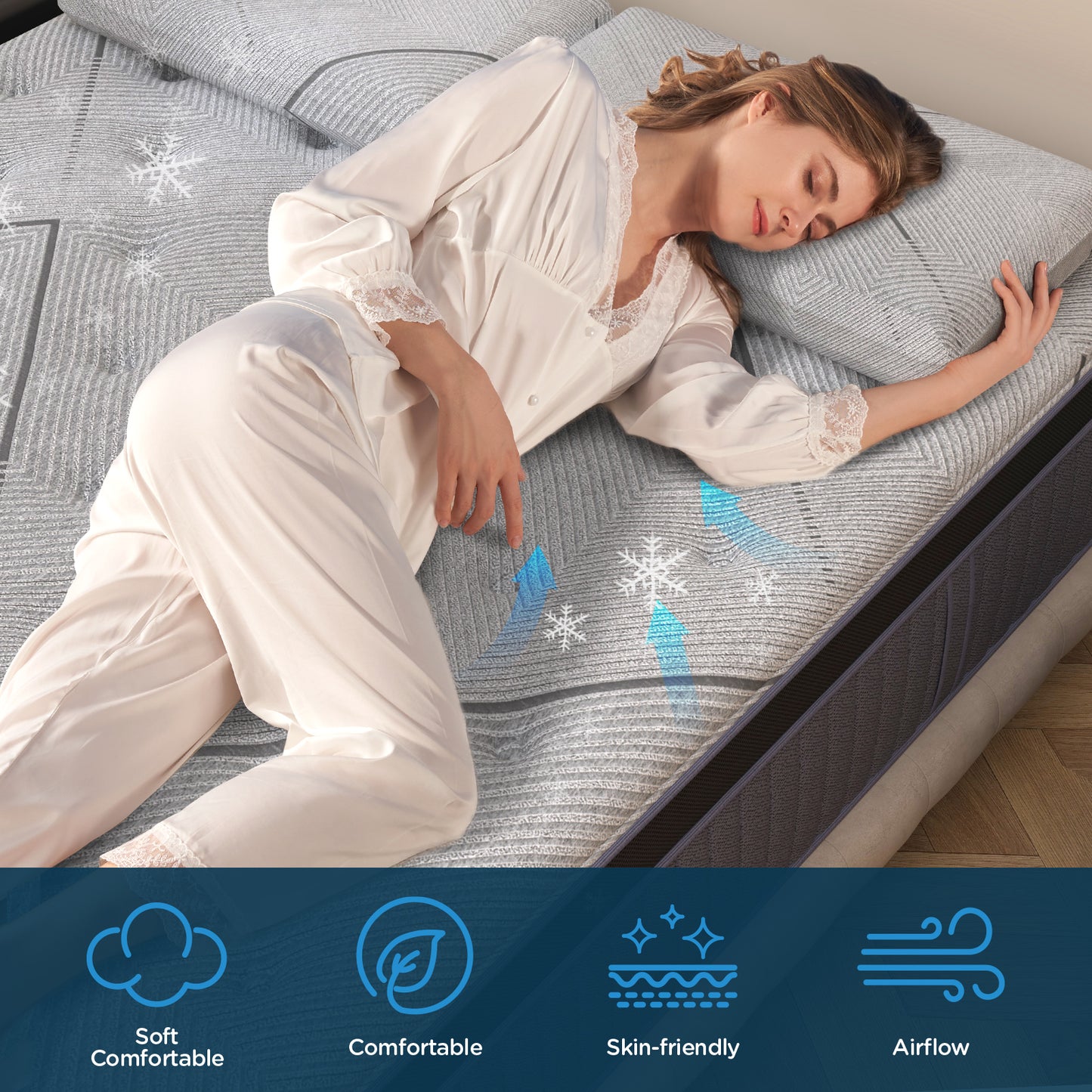 DIGLANT 14Inch Gel Memory Foam & 7-Zone Pocket Spring Twin XL Size Mattress, Medium Plush Hybrid Mattress in Box for Motion Isolation,Cool Sleep, Pressure Relief,